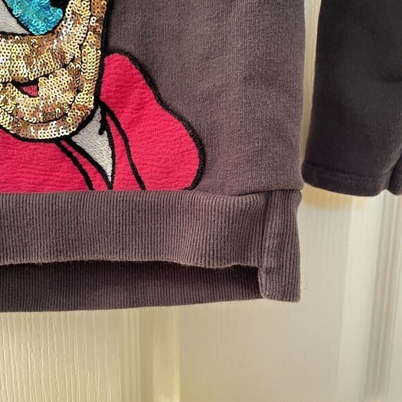 Zara Girls Disney Daisy Duck Sequin Applique Sweatshirt Size 6 - Picture 7 of 14
